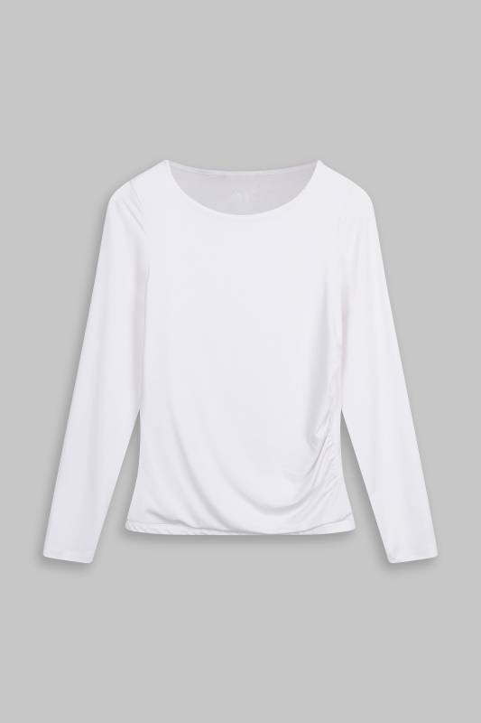 Rockmacherin Malou Langarm-Shirt mit Raffung Super Rabatt