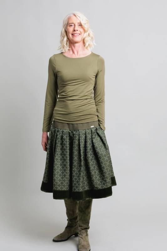 Rockmacherin Malou Langarm-Shirt mit Raffung Riesige Rabatte