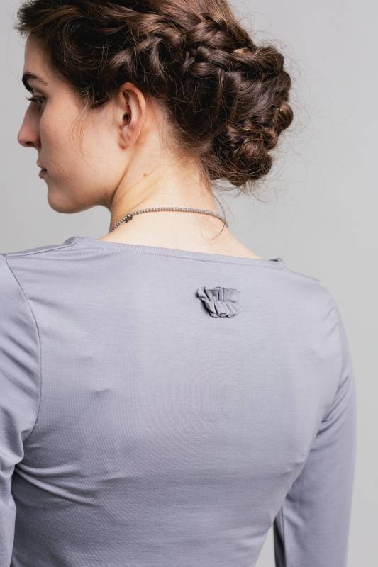 Rockmacherin Malou Langarm-Shirt mit Raffung 50% Rabatt mit kostenlosem Versand