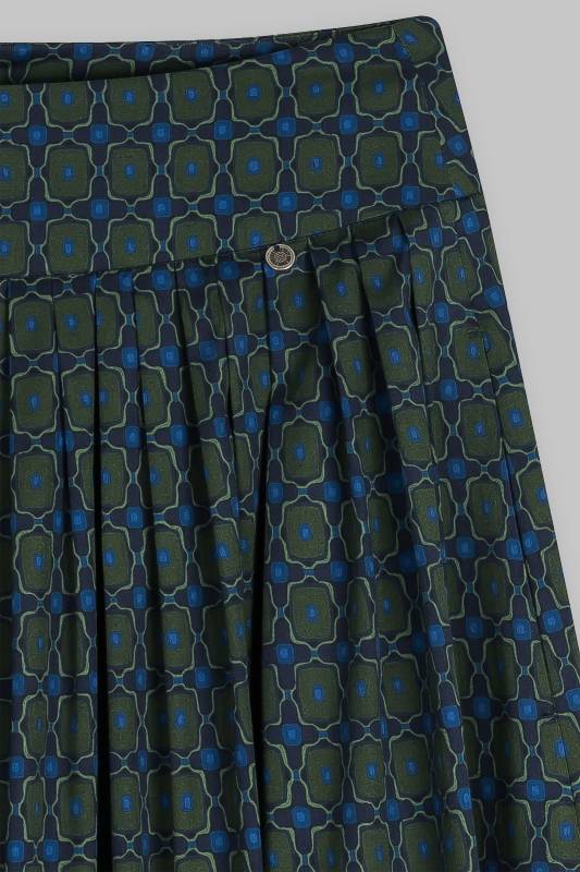 Rockmacherin Kalo Wadenlanger Rock mit Print und zwei Taschen Fabrikladen