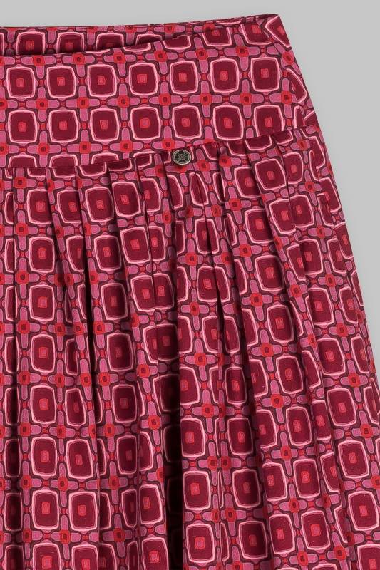 Rockmacherin Kalo Wadenlanger Rock mit Print und zwei Taschen Begrenzt auf 3 Tage