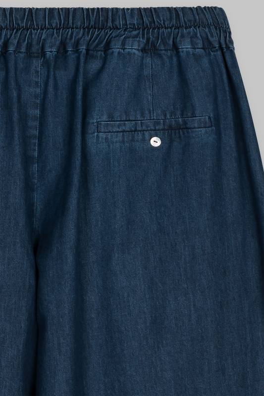 Rockmacherin Sempt Hosenrock aus weichem Denim mit Biesen und Gummizug Online