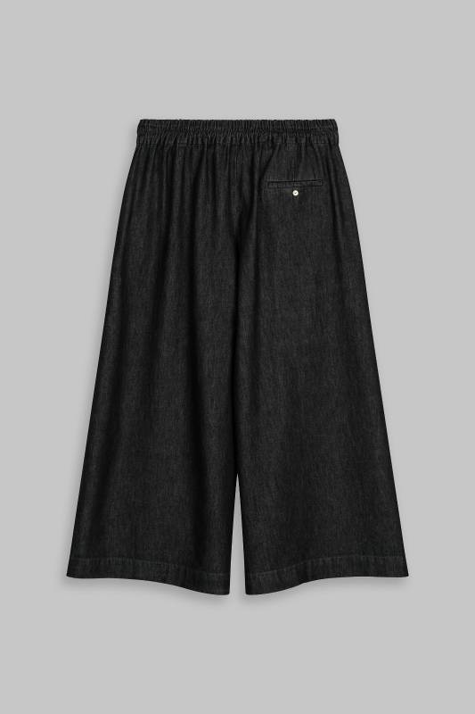 Rockmacherin Sempt Hosenrock aus weichem Denim mit Biesen und Gummizug Outlet