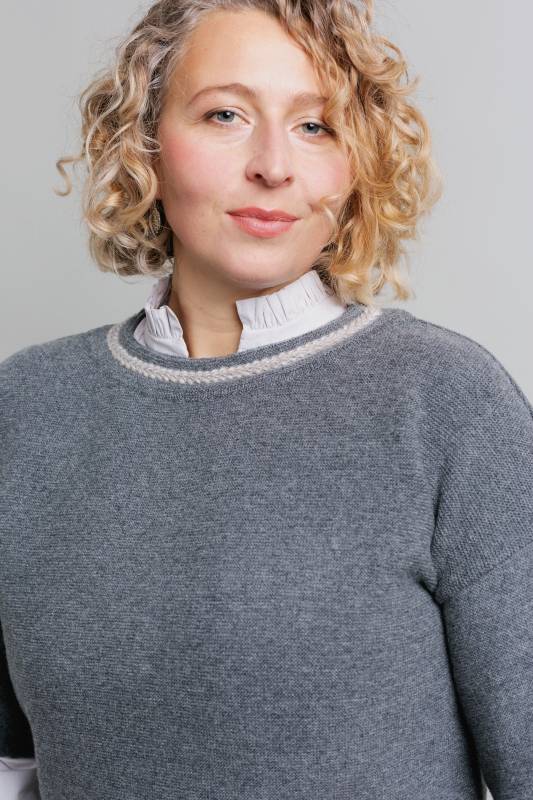 Rockmacherin Ella Trachtiger Strickpullover mit kurzem Arm Meist gekauft