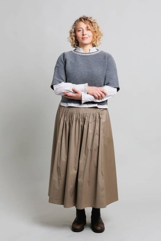 Rockmacherin Ella Trachtiger Strickpullover mit kurzem Arm Meist gekauft