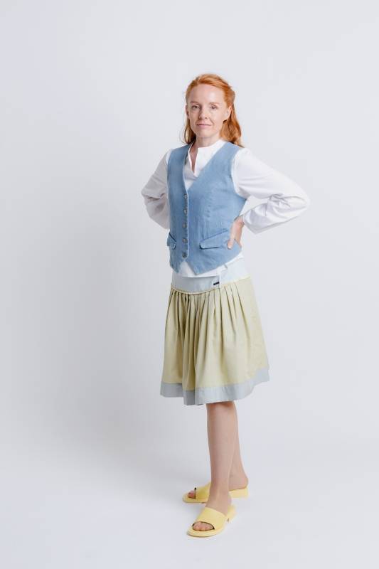 Rockmacherin Sonnastroi Trachtenrock mit Passe aus feinem Baumwolljacquard Fabrik Onlineshop