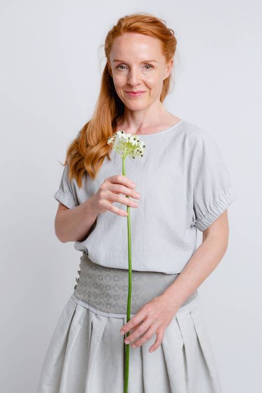 Rockmacherin Radlerhoibe Trachtenrock für Damen aus hellem Halbleinen Flash Sale