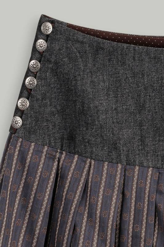 Rockmacherin Gmiadlisei Trachtenrock mit gestreiftem Jacquardmuster Große Rabatte