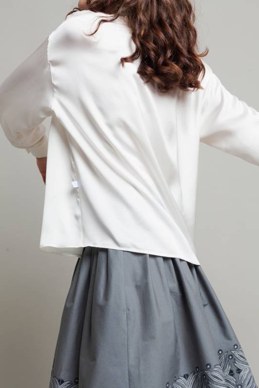 Rockmacherin Hilla Damenbluse oversized aus Viskosesatin Angebote