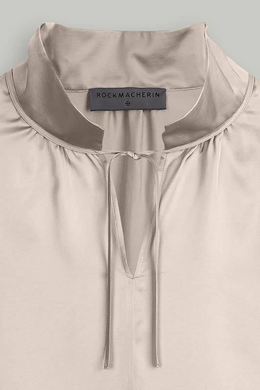 Rockmacherin Hilla Damenbluse oversized aus Viskosesatin Hotsell