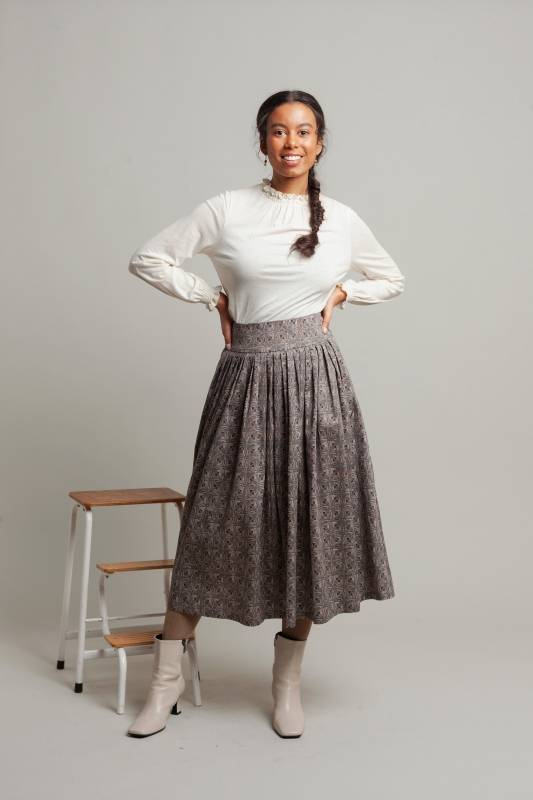 Rockmacherin Selma Shirtbluse aus Lyocell-Wolljersey im Angebot