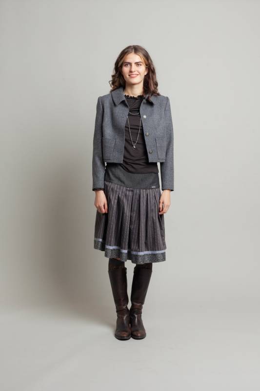 Rockmacherin Selma Shirtbluse aus Lyocell-Wolljersey Günstiger Verkauf