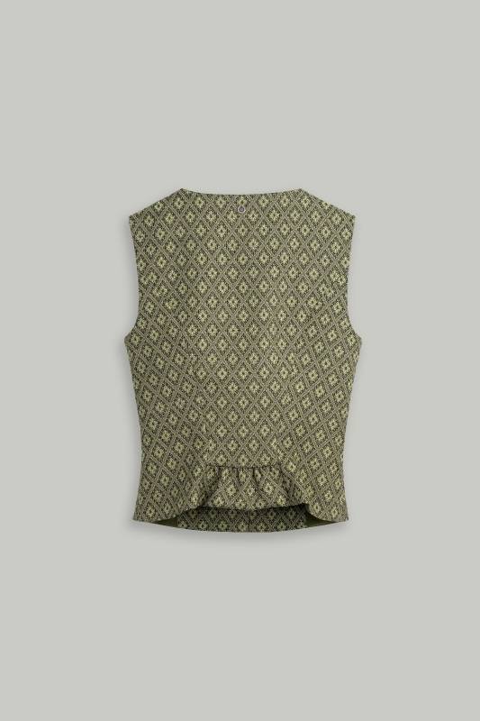 Rockmacherin Nanni Bachmann Damen Trachtenweste aus Wolljacquard Großer Ausverkauf