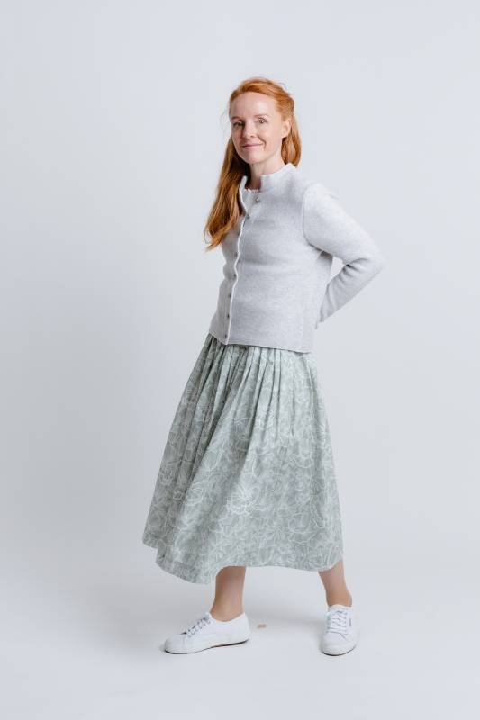 Rockmacherin Florentine Trachten-Strickjacke mit Stehkragen aus Merinowolle Neueste Mode