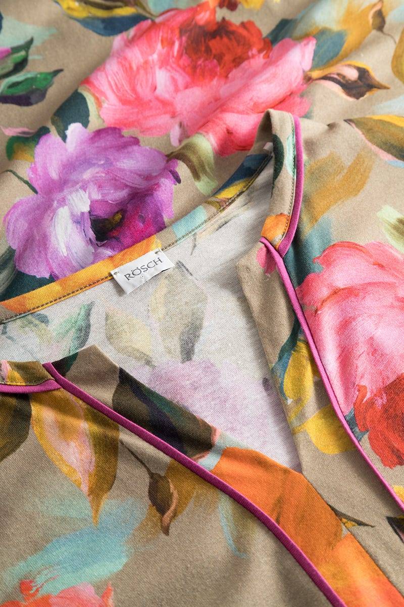 ﻿Rösch Nachthemd im Aquarell-Blüten-Druck Maxi-Länge Baumwolle/Modal Heißer Verkauf
