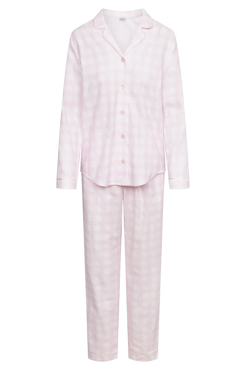 Rösch Pyjama im Karo-Druck aus Flanell 100% Baumwolle Online Outlet