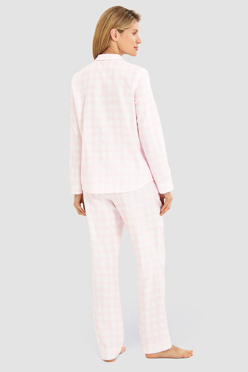 Rösch Pyjama im Karo-Druck aus Flanell 100% Baumwolle Online Outlet