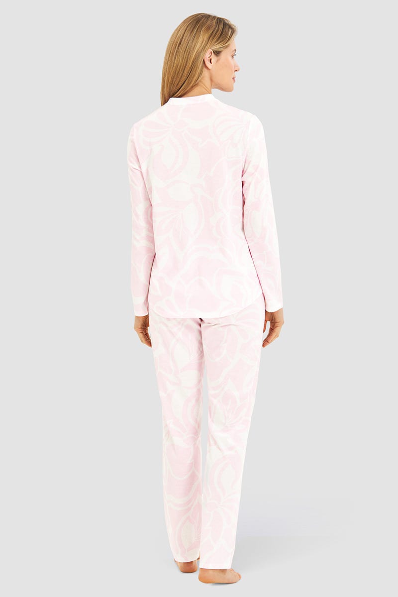 Rösch Pyjama im pastelligen Blumendruck 100% Baumwolle Räumungsverkauf