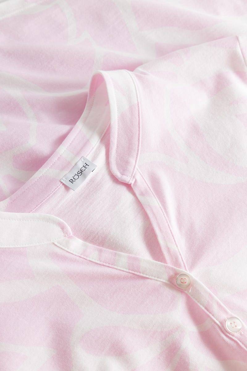Rösch Pyjama im pastelligen Blumendruck 100% Baumwolle Räumungsverkauf