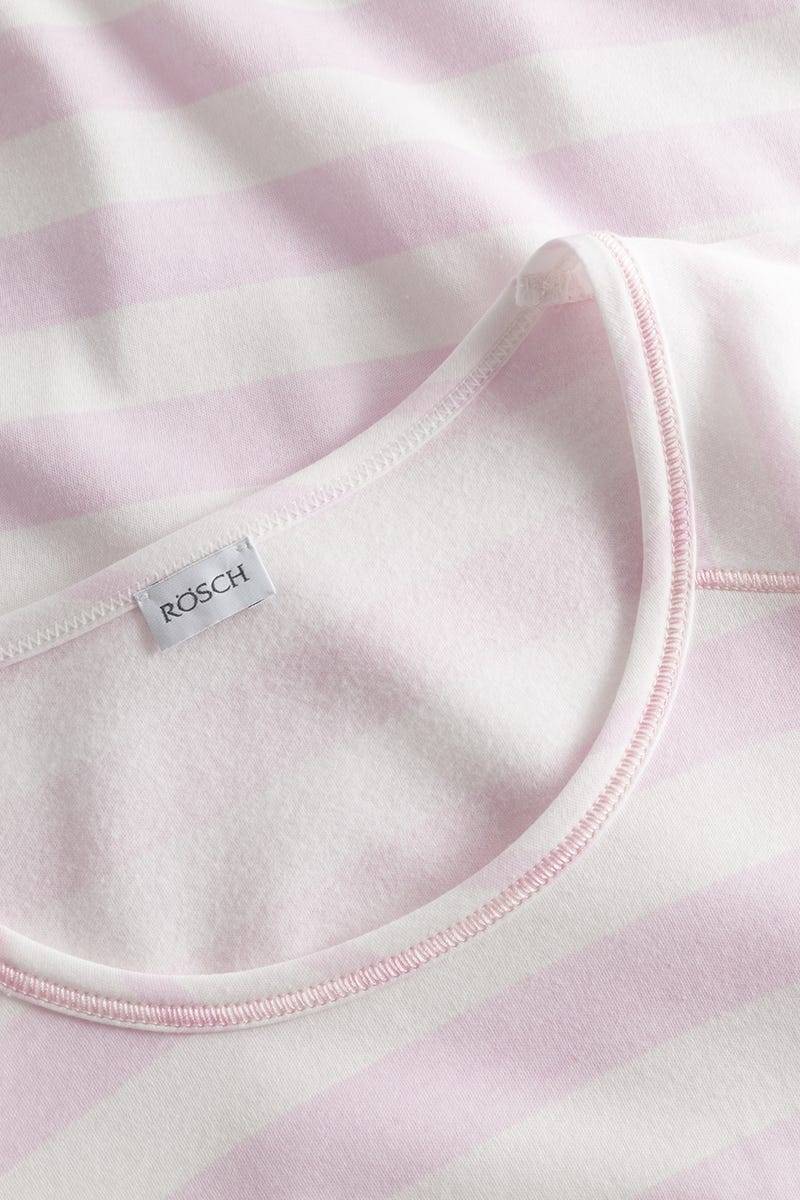Rösch Pyjama im Ringeldruck Rosa 100% Baumwolle Sonderangebote