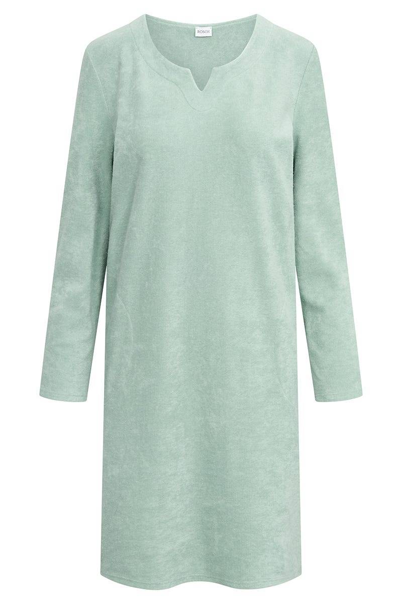 Rösch Hauskleid aus Frottee in Mintgrün Baumwolle/Polyester VIP-Rabatte