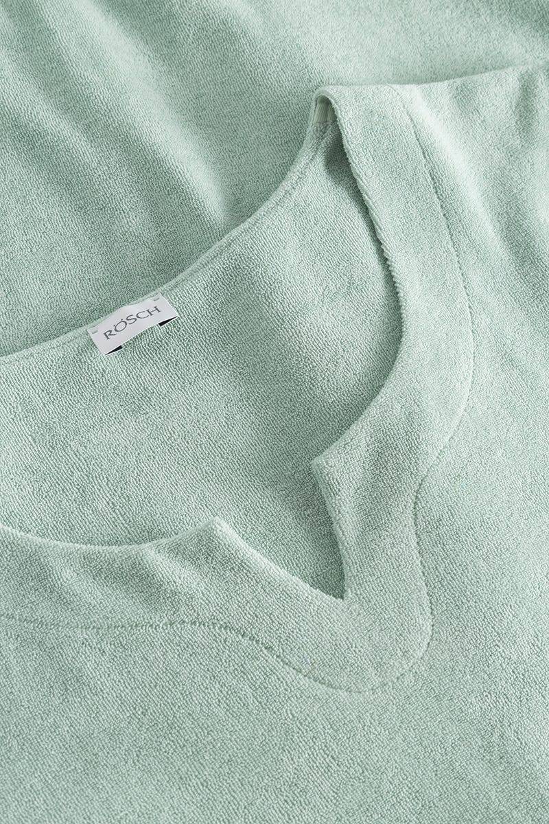 Rösch Hauskleid aus Frottee in Mintgrün Maxilänge Baumwolle/Polyester Tiefpreis