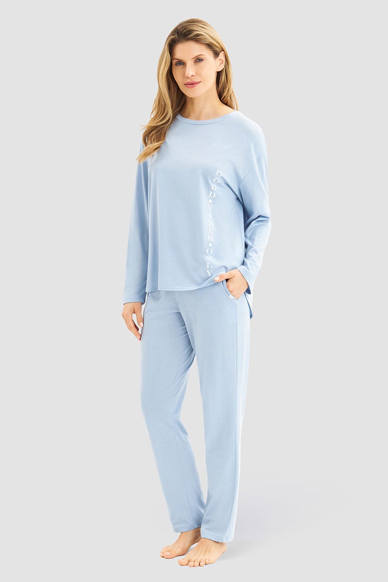 Rösch Pyjamahose im puristischen Stil Baumwolle/Modal Sonderangebot der Fabrik