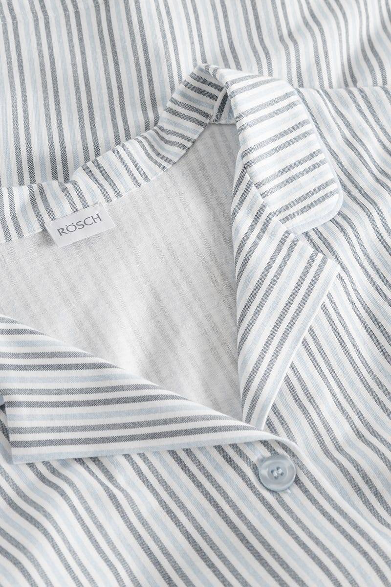 Rösch Pyjama im Streifendruck Herrenhemd-Stil 100% Baumwolle 50% Rabatt mit kostenlosem Versand