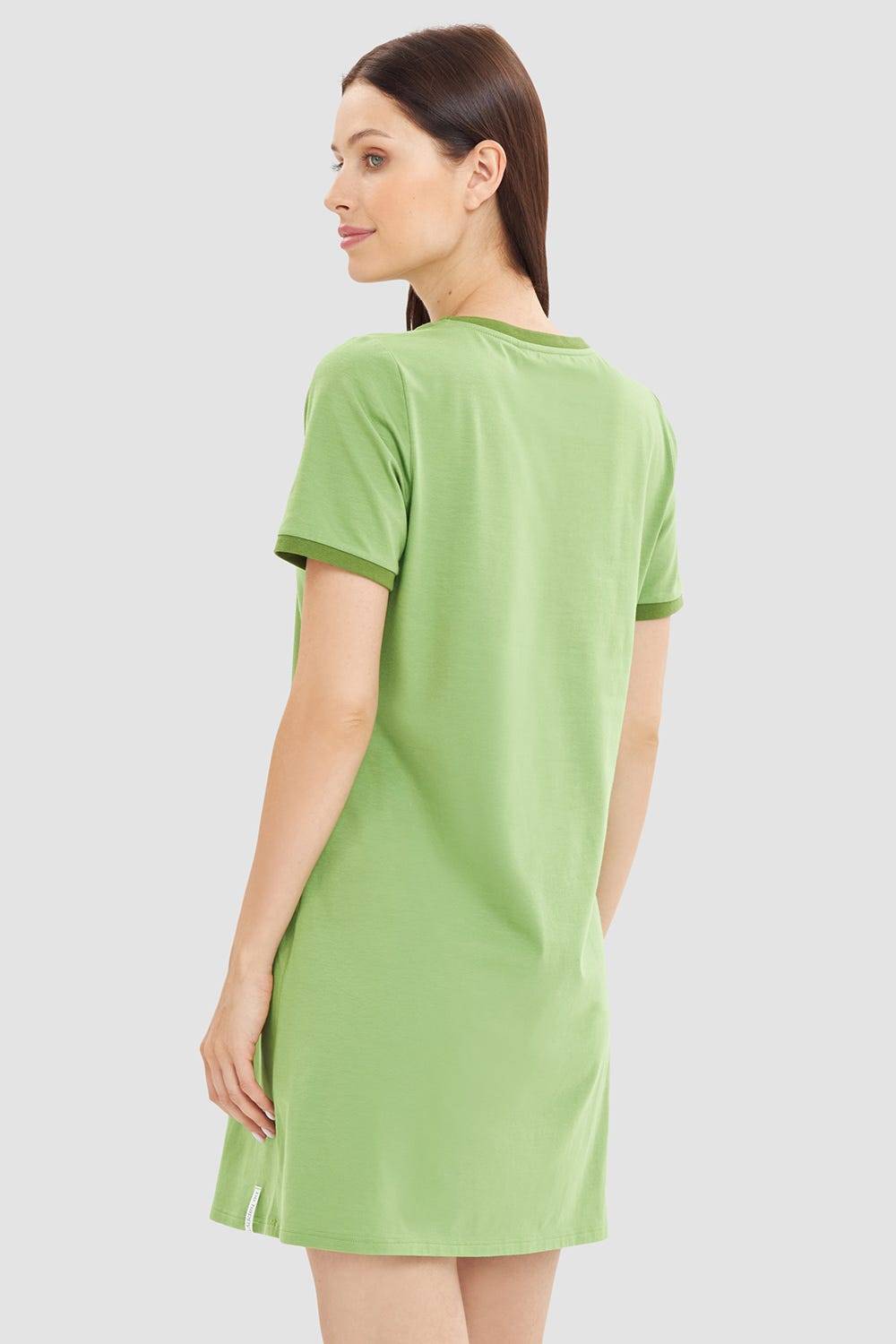 Rösch Nachtkleid mit Statement-Print Grün Baumwolle/Elasthan Meist gekauft