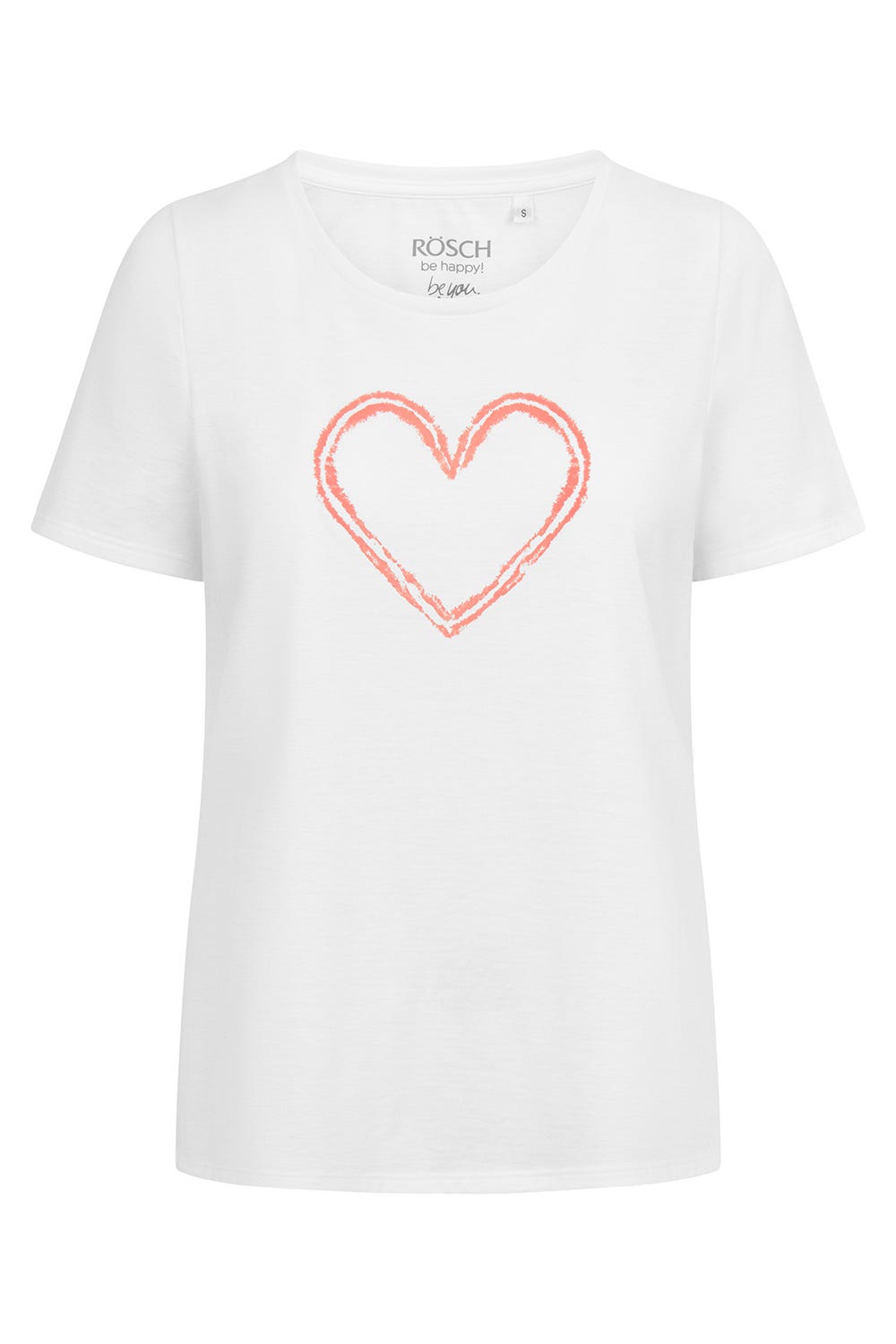 Rösch Pyjamashirt mit Motivdruck Herz 100% Baumwolle Blitzverkäufe