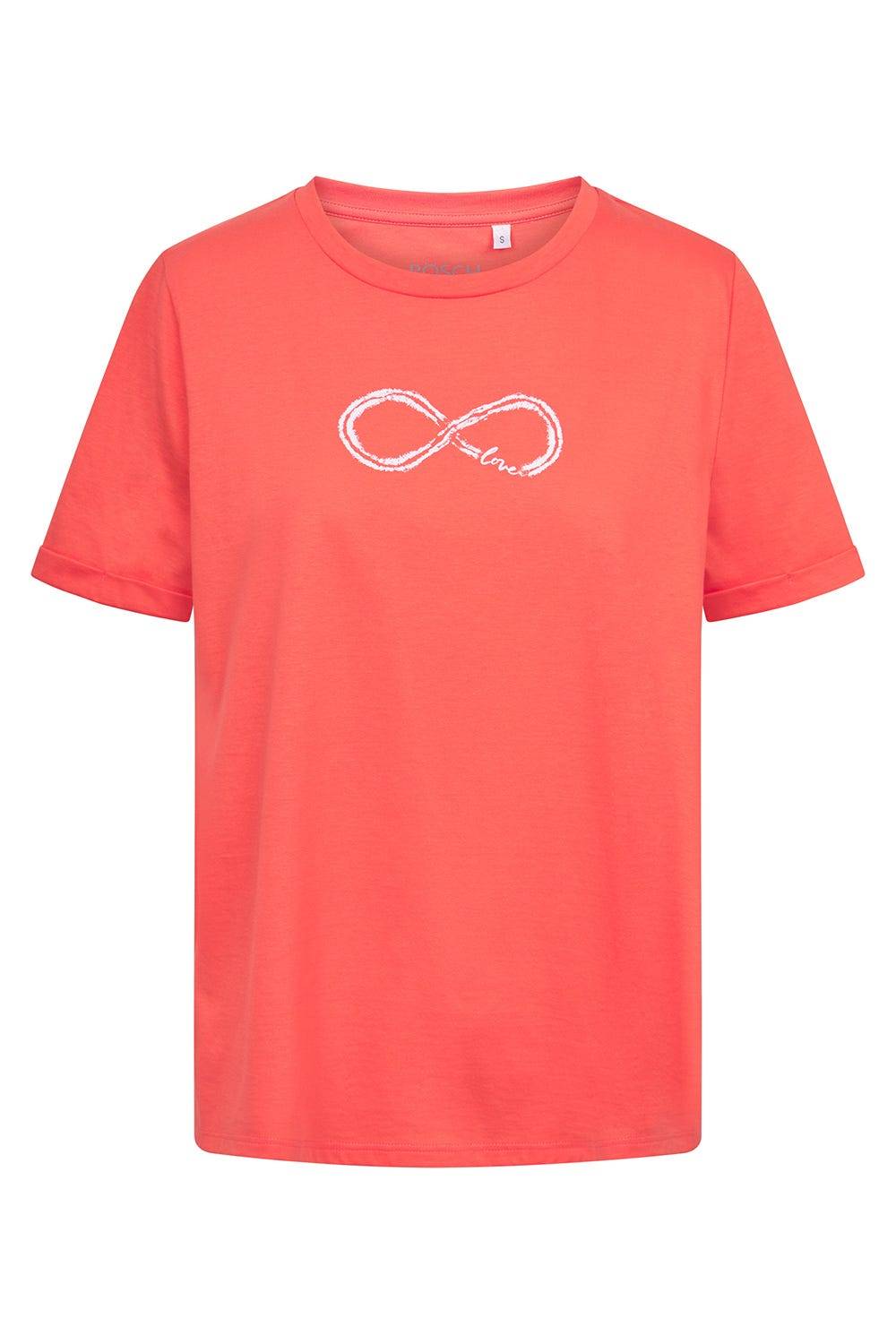 Rösch Pyjamashirt mit Motivdruck Love 100% Baumwolle Kostenloser Versand