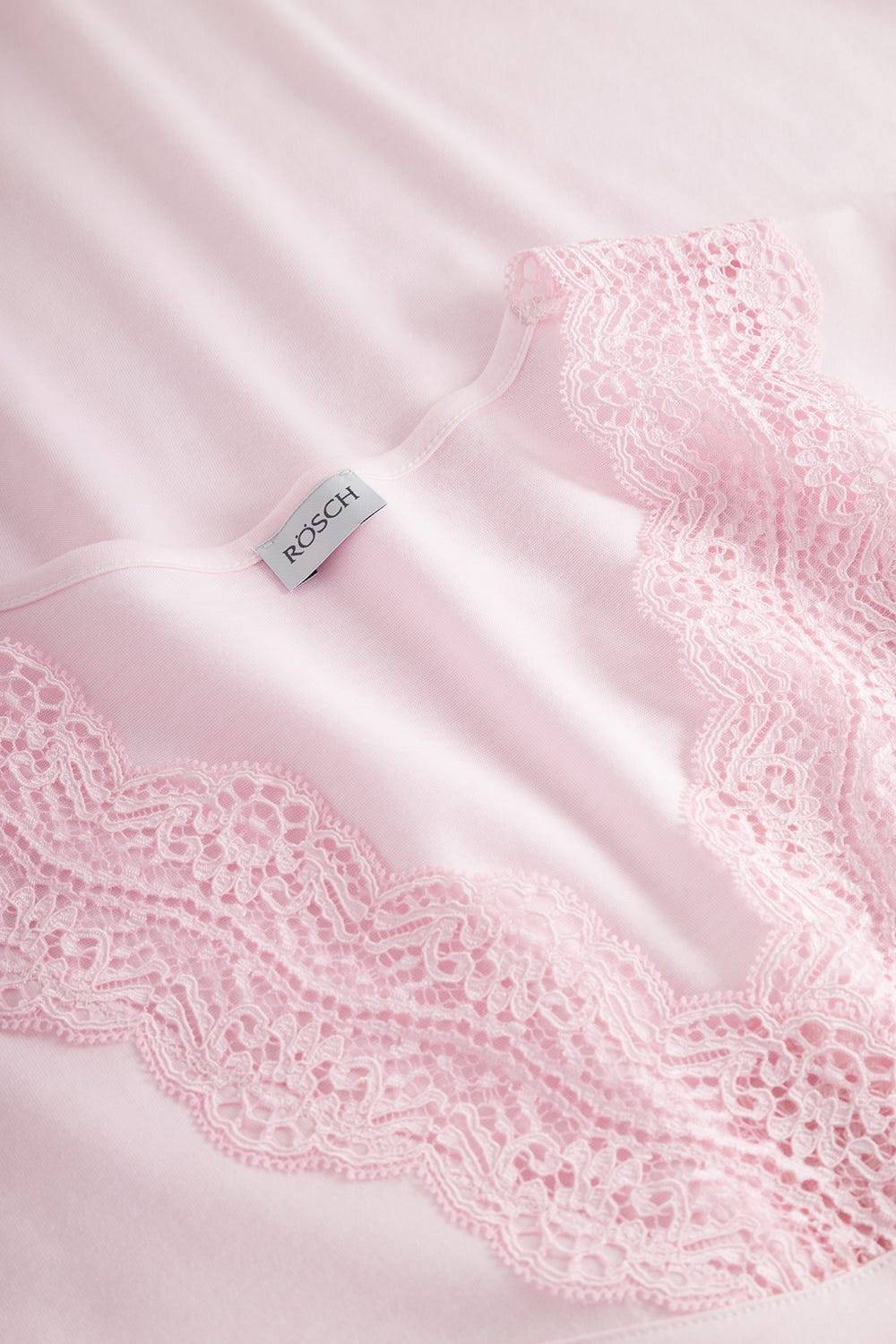 Rösch Nachthemd mit Spitzendetails Rosa Baumwolle Fabrikpreis