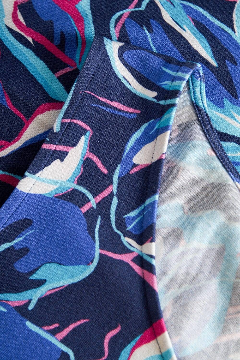 Rösch Strandkleid Ärmellos im Blumendruck Neonfarben Baumwolle/Elasthan Begrenztes Angebot