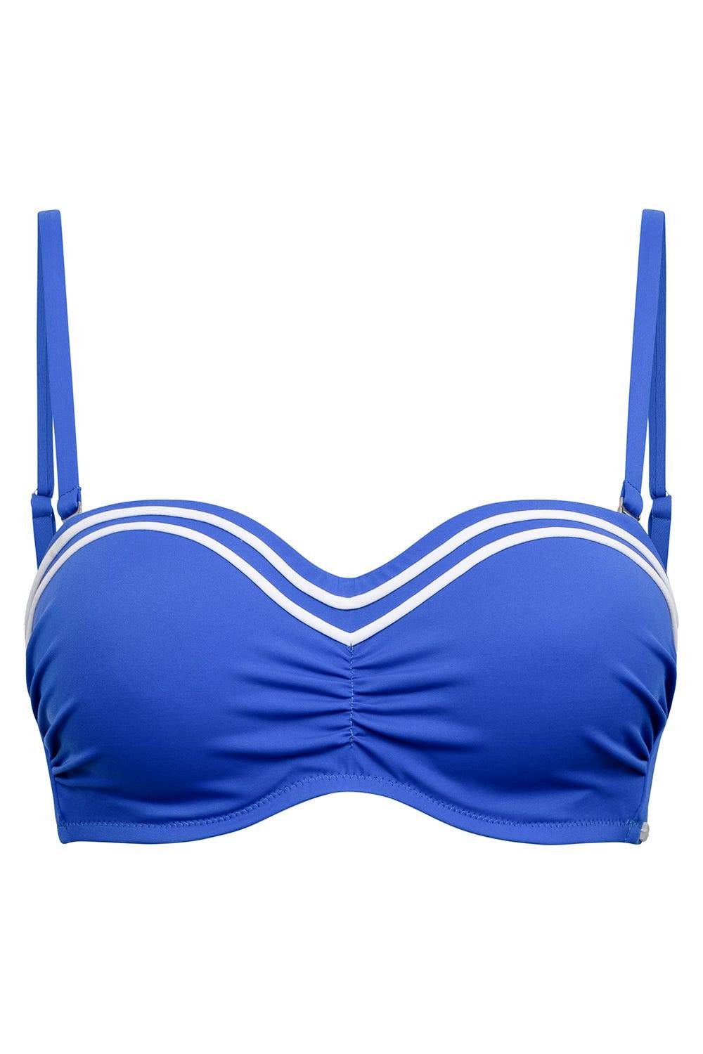 Rösch Bikini-Oberteil mit Streifendetails Neon-Blau Weihnachtsangebot