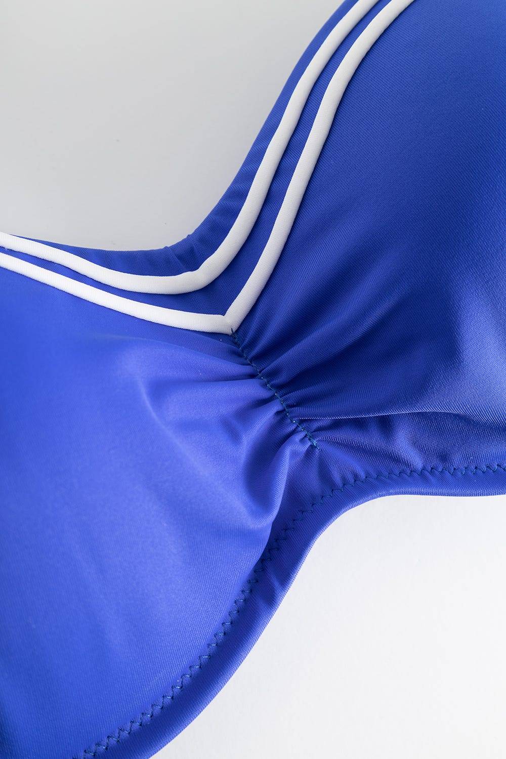Rösch Bikini-Oberteil mit Streifendetails Neon-Blau Weihnachtsangebot