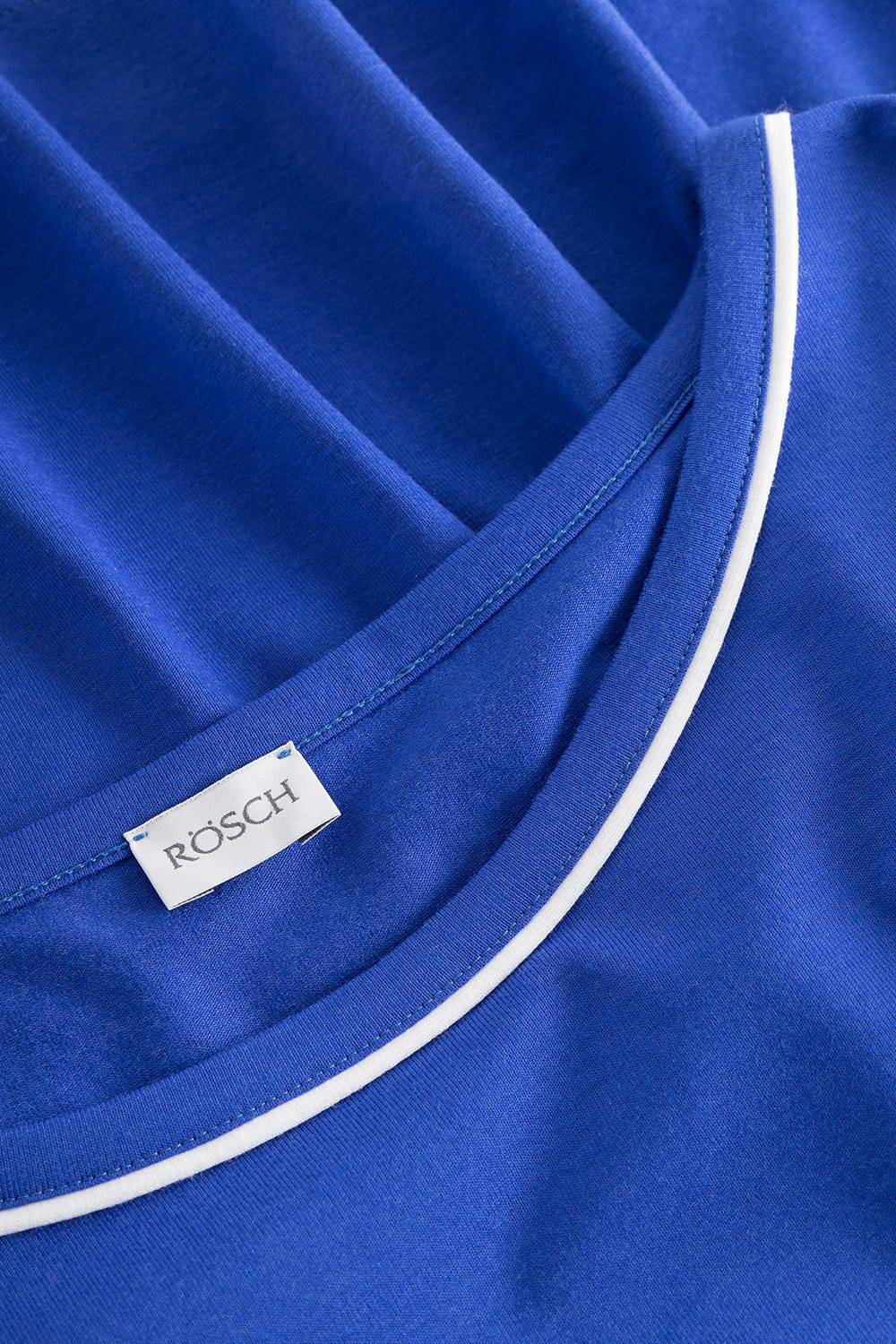 Rösch Strandkleid Kurzarm mit Kontrast-Paspeln Neon-Blau Vatertagsangebot