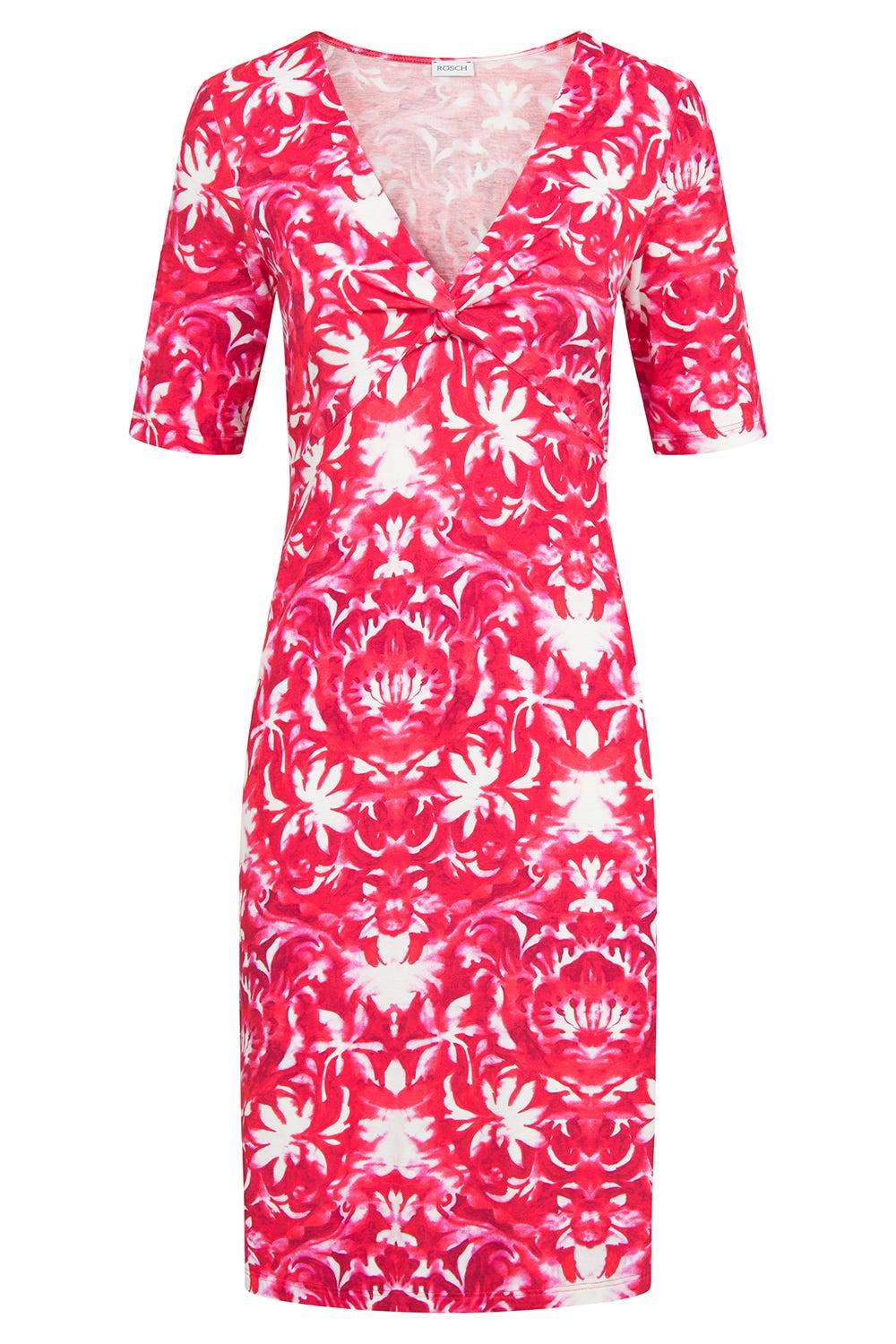 Rösch Strandkleid Ärmellos im Ornament-Druck Rot-Weiß Knot-Optik Zeitlich begrenztes Angebot