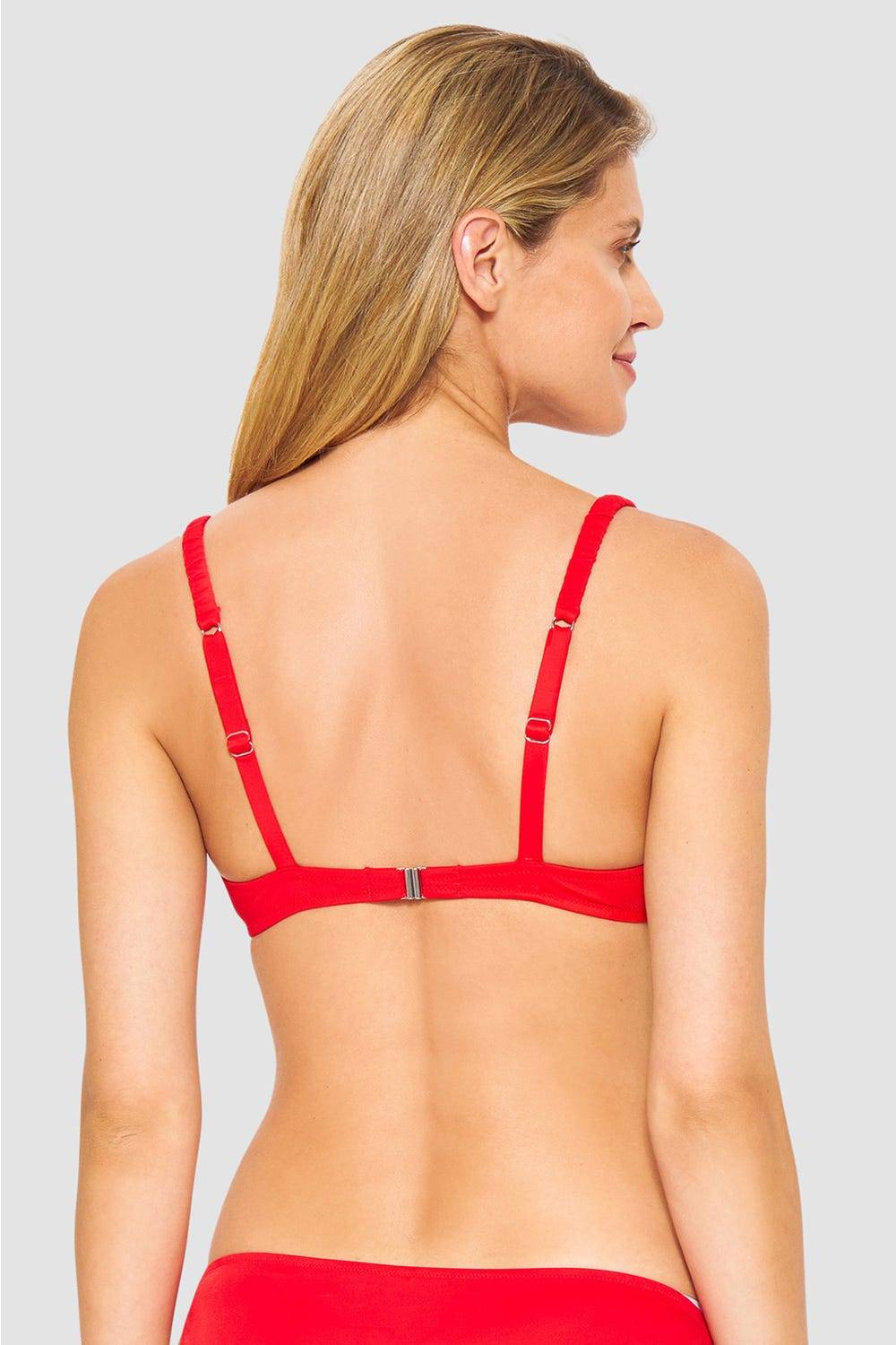 Rösch Bikini-Oberteil in Rot einfarbig Spacer-Cup Exklusive Angebote