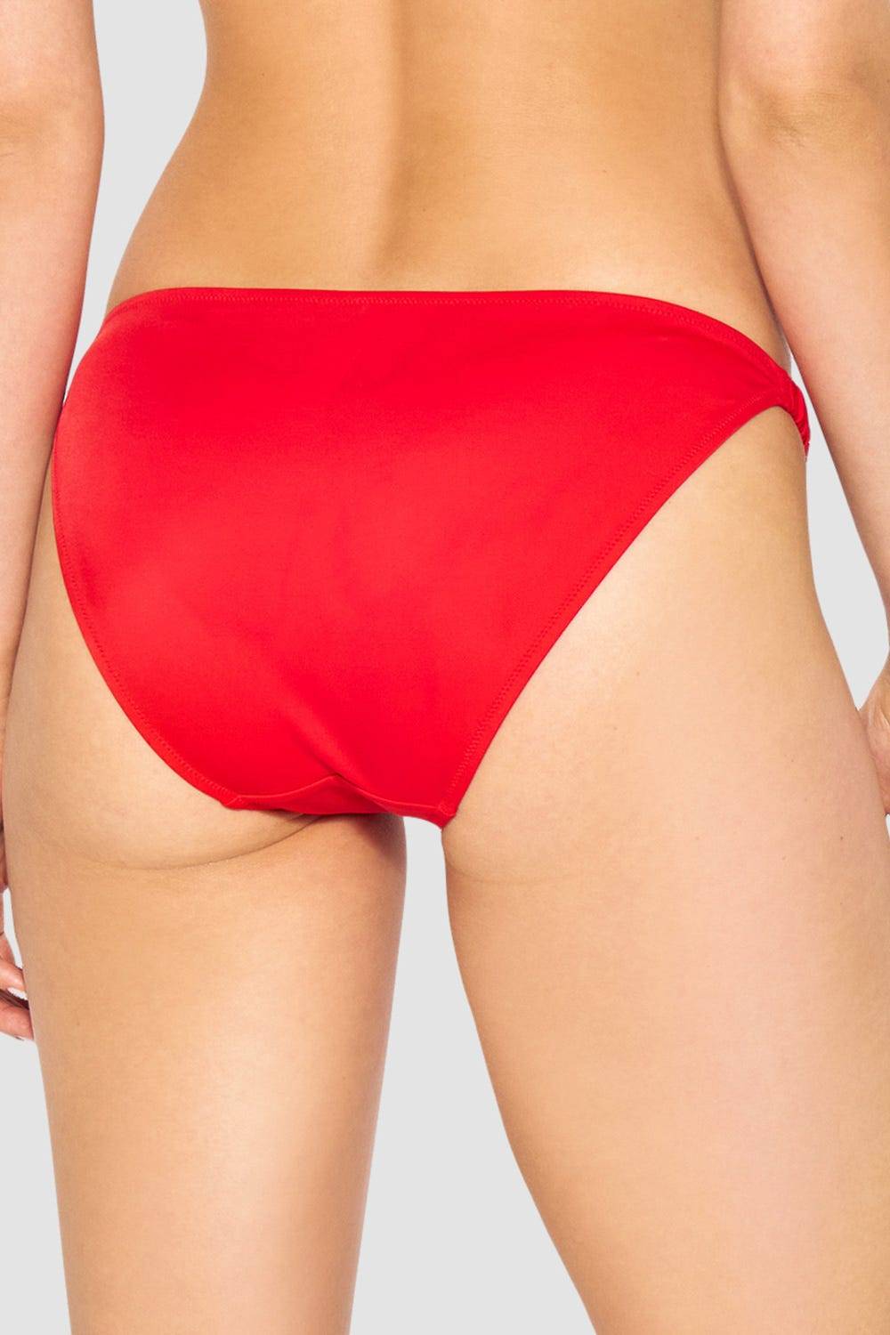 Rösch Bikini-Hose in Rot einfarbig mit Raffungen Neuheiten