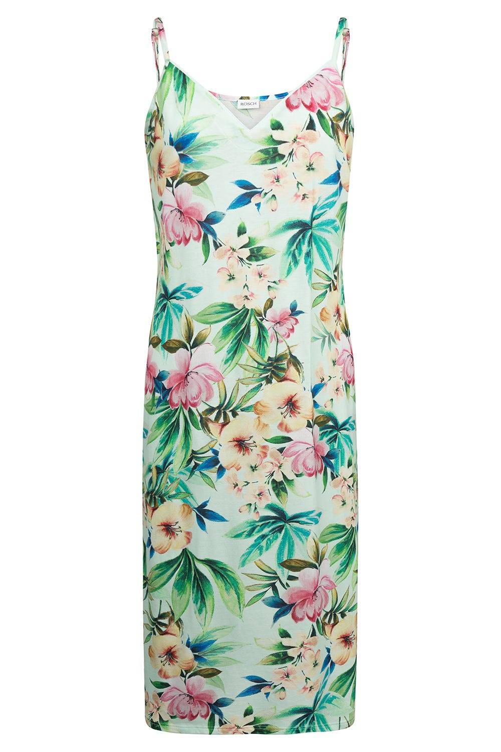 Rösch Nachtkleid im exotischen Blumendruck Baumwolle/Modal Kauf eins, bekomm eins gratis