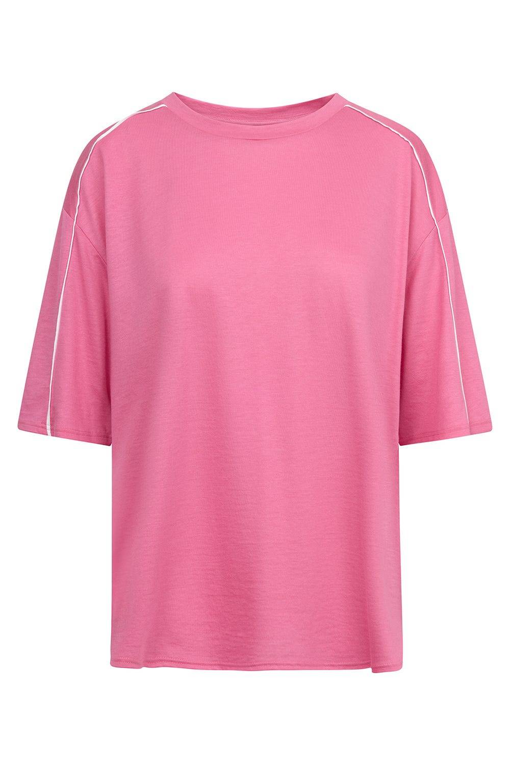 Rösch T-Shirt mit sportiven Paspeln Baumwolle/Modal Kostenlose Rückgabe