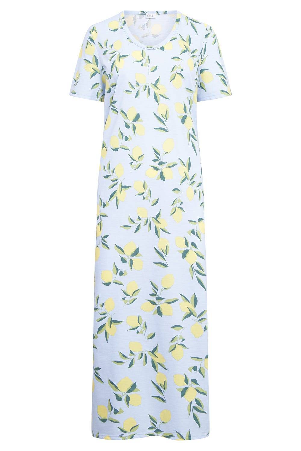 Rösch Nachtkleid im Zitronendruck Maxilänge sommerlich 100% Baumwolle Bis zu 65% Rabatt