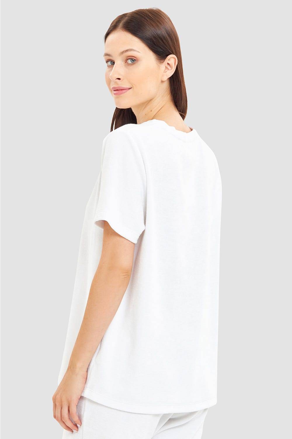 Rösch T-Shirt aus Frottee einfarbig Baumwolle/Polyester Riesige Rabatte