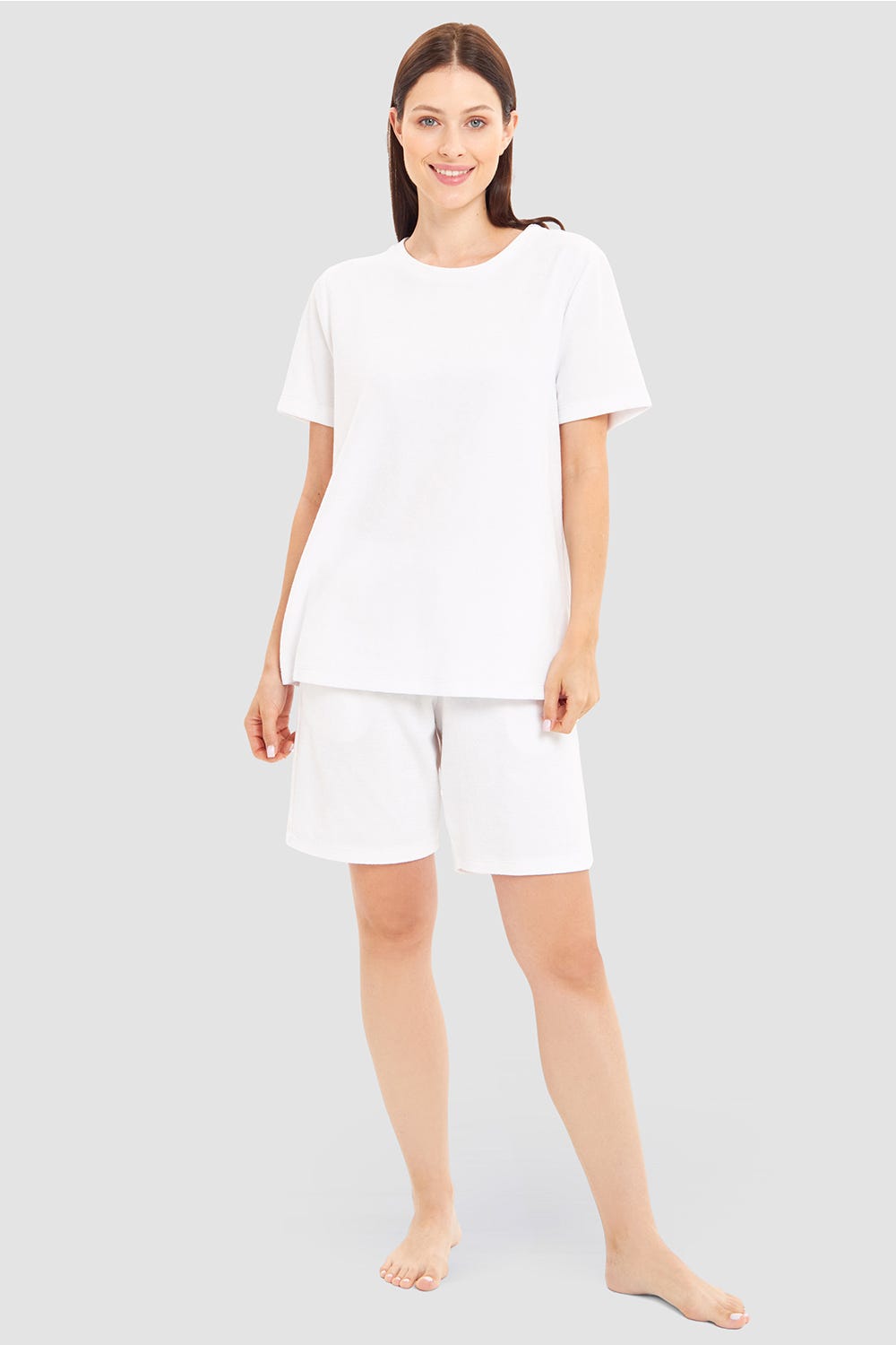 Rösch T-Shirt aus Frottee einfarbig Baumwolle/Polyester Riesige Rabatte
