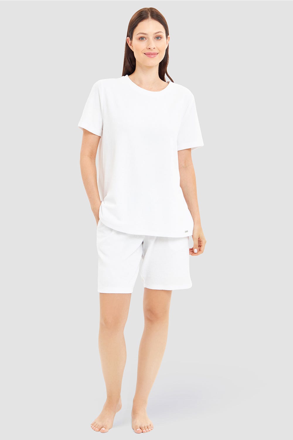 Rösch Bermuda aus Frottee mit Seitentaschen Baumwolle/Polyester 50% Rabatt mit kostenlosem Versand