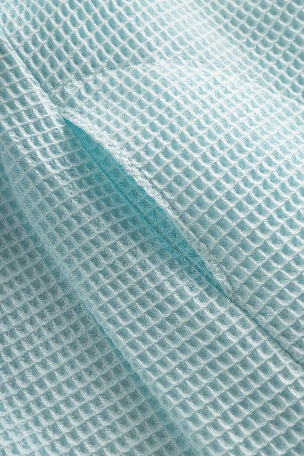 Rösch Morgenmantel aus Strukturware Waffeloptik 100% Baumwolle Kostenloser Versand international