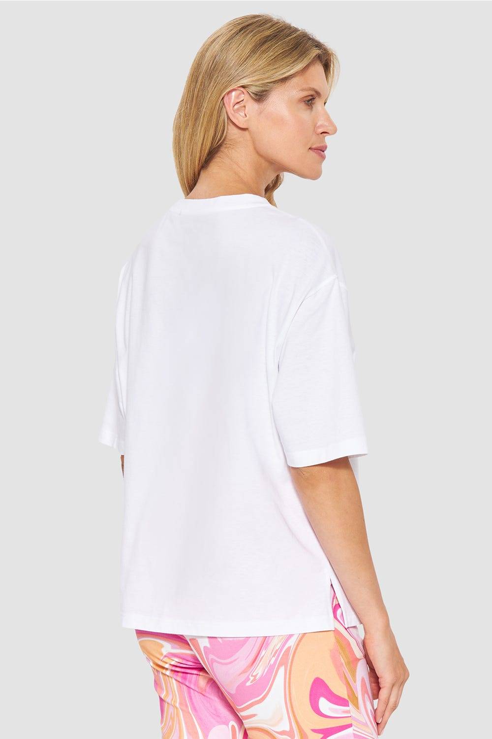 Rösch T-Shirt mit Schriftzug Sommer 100% Baumwolle 2025