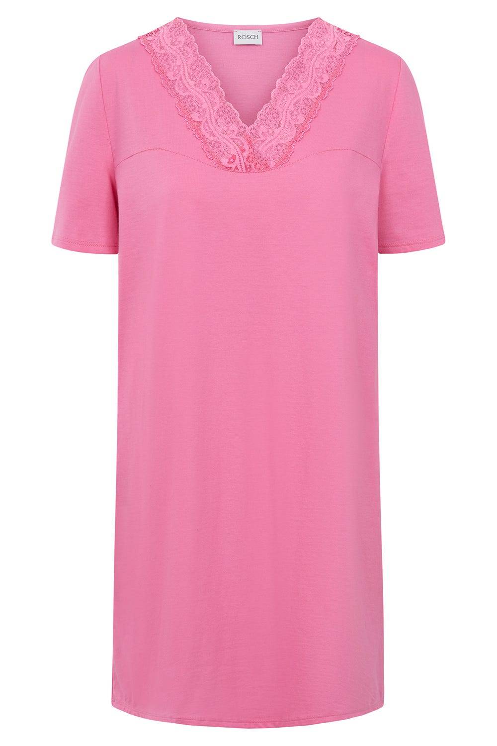 Rösch Nachthemd mit Spitzendetails Pink Baumwolle/Modal Online