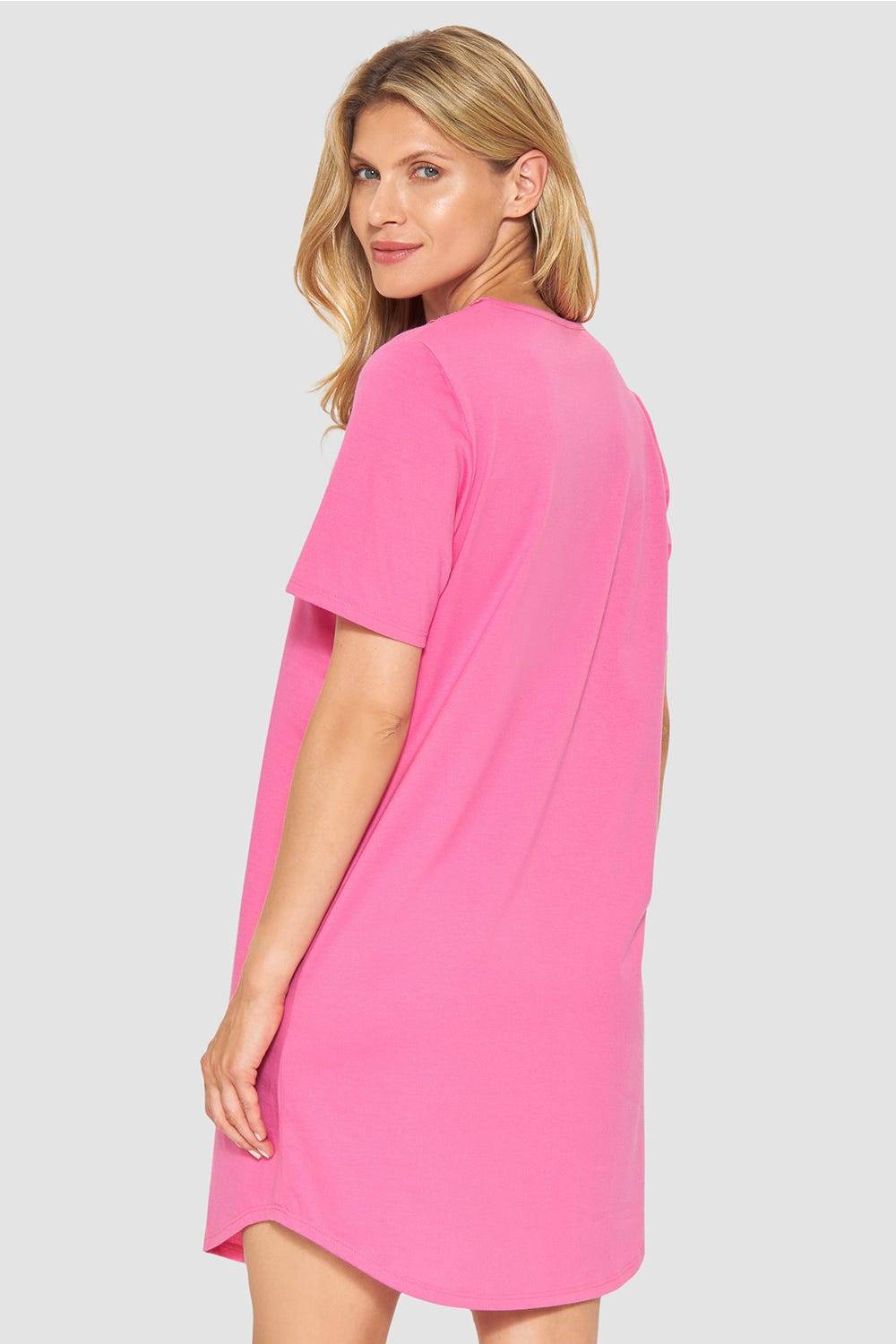 Rösch Nachthemd mit Spitzendetails Pink Baumwolle/Modal Online