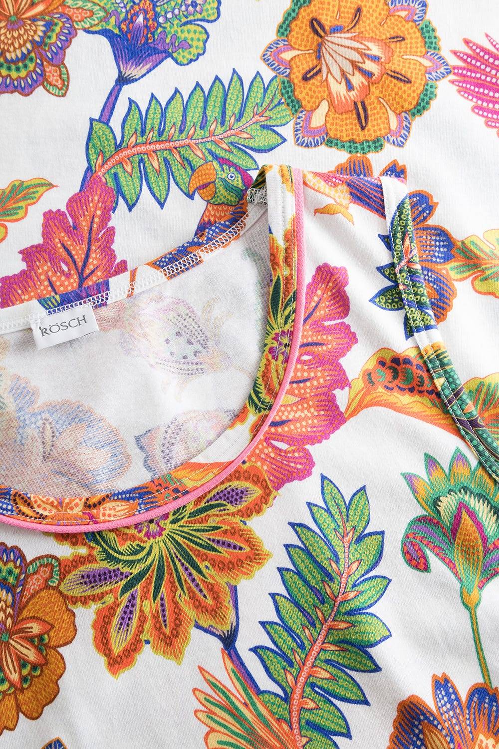Rösch Nachthemd Ärmellos mit Blumenprint exotisch Baumwolle/Modal Fabrik Onlineshop
